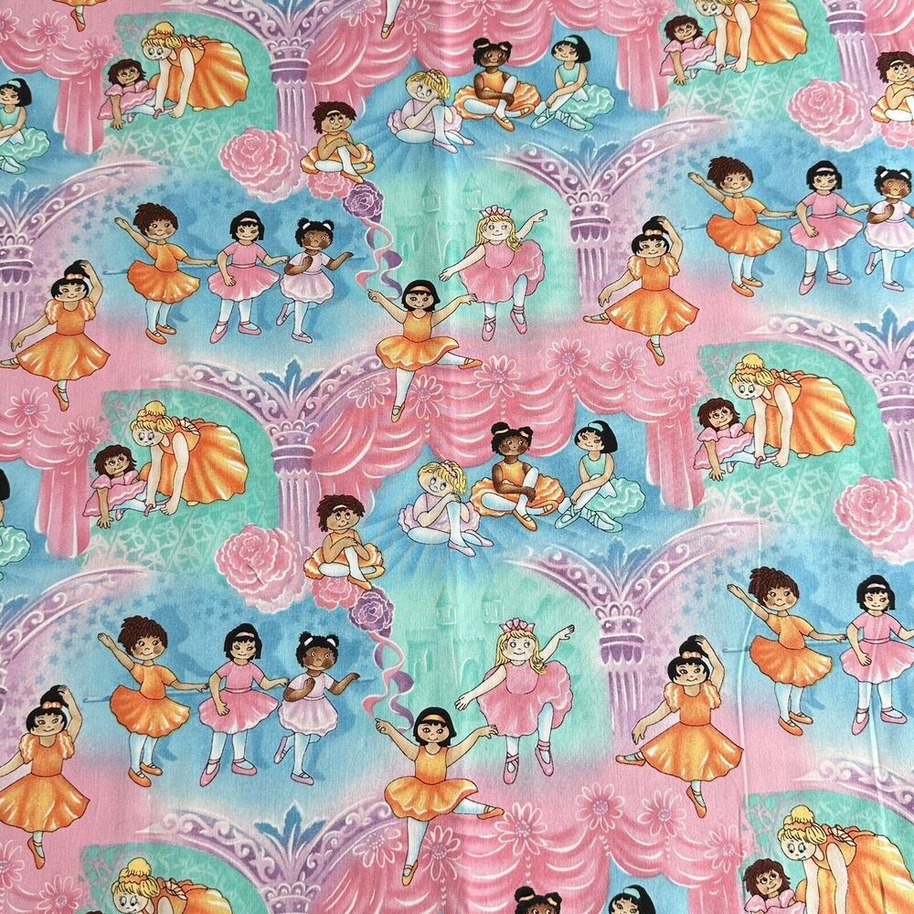 OOP Dance Ballet Curtain Call Quilt Cotton Fabric St Jude Childrens Hospital BTY